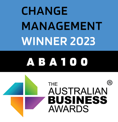 ABA100 Change Management Award Winner 2023 — The Australian Business Awards