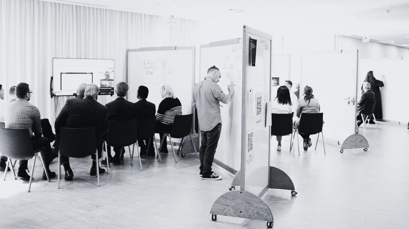 Participants in a culture workshop session