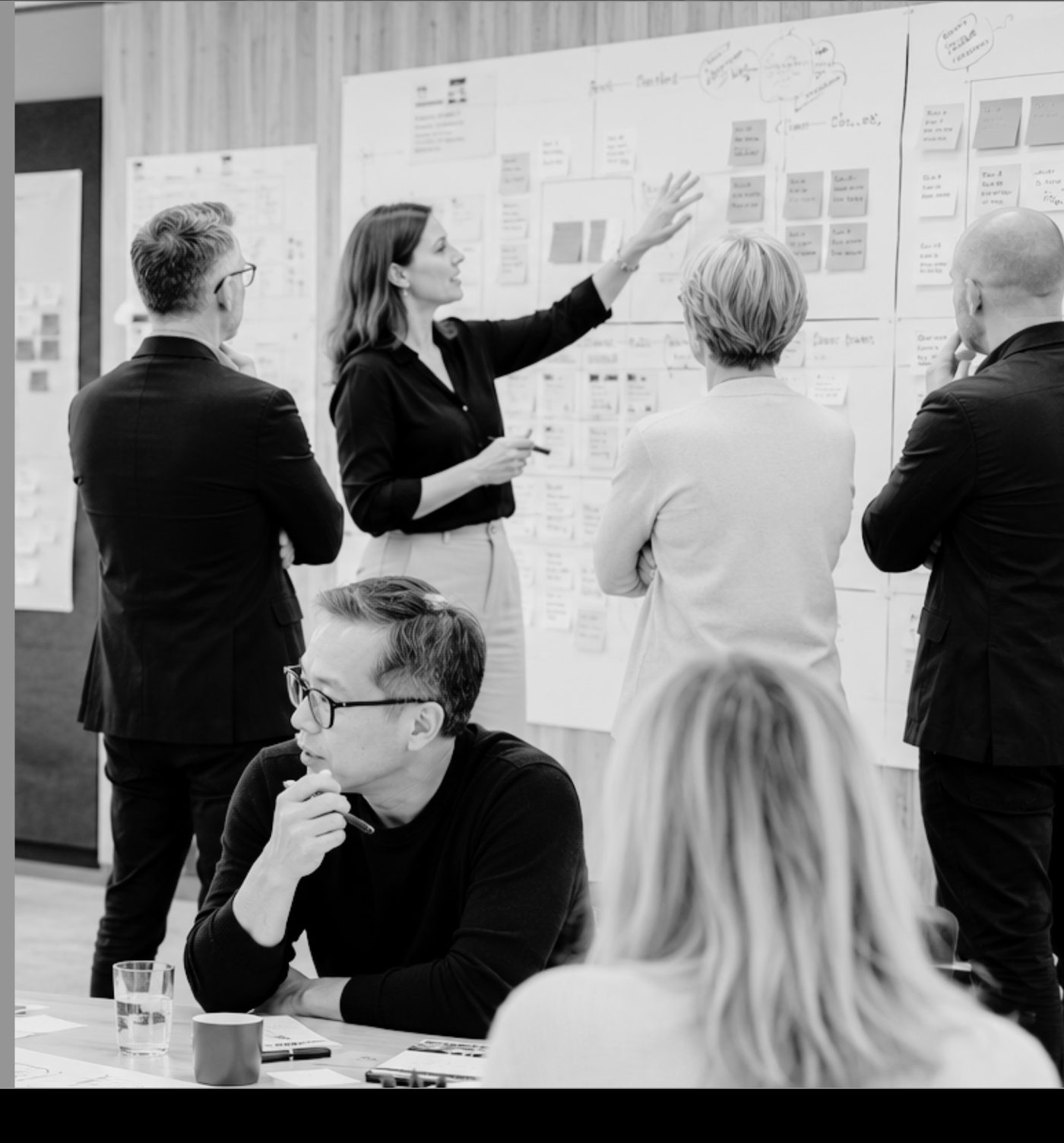 Facilitator leading an executive alignment session