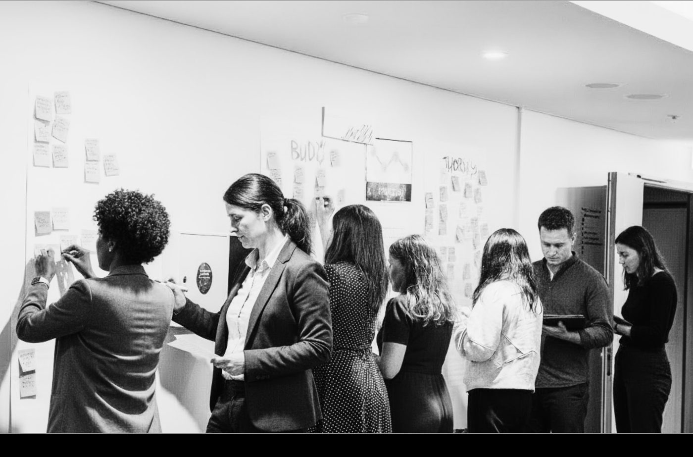 Participants collaborating during a masterclass